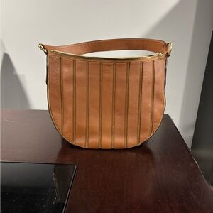 Micheal Kors Tan Leather Shoulder Bag